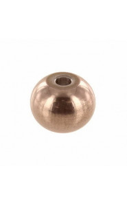 Stainless steel Bead 6mm Rosé gold